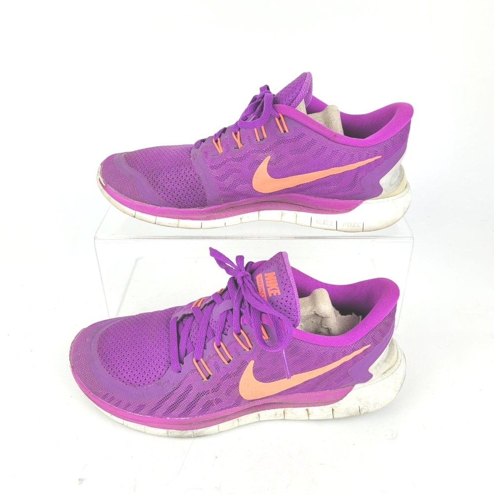 Nike Free Run 5.0 Womens Running Shoes 8.5 Magenta Fuschia 724383-503
